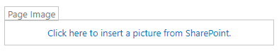 A page image field that can be used to insert an image at that location on the page.