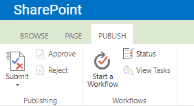 Location of the Submit button in the ribbon.