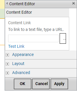 A web part properties panel with various settings.